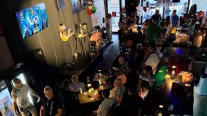 Packed bar on a Friday